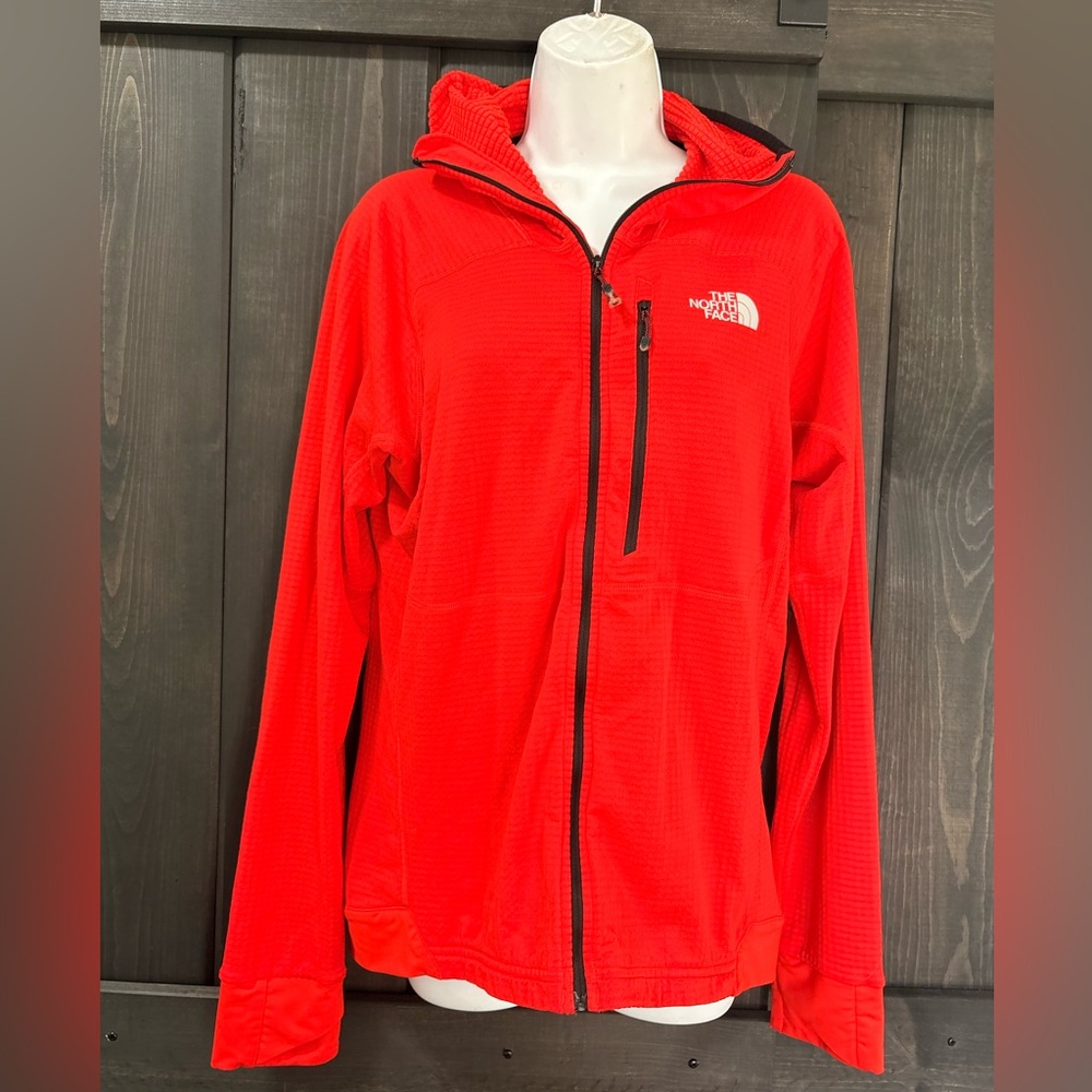 The North Face Red Full-Zip Jacket men's medium